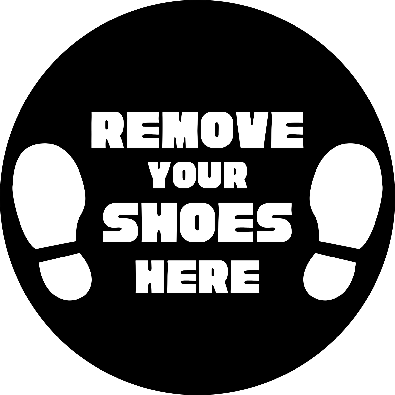  Remove your shoes here